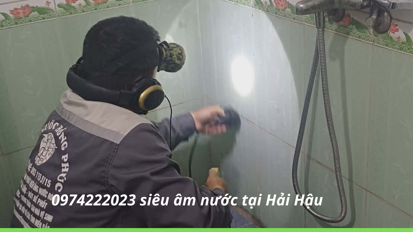 Siêu Âm Dò Tìm Đường Ống Nước Vỡ Tại Hải Hậu